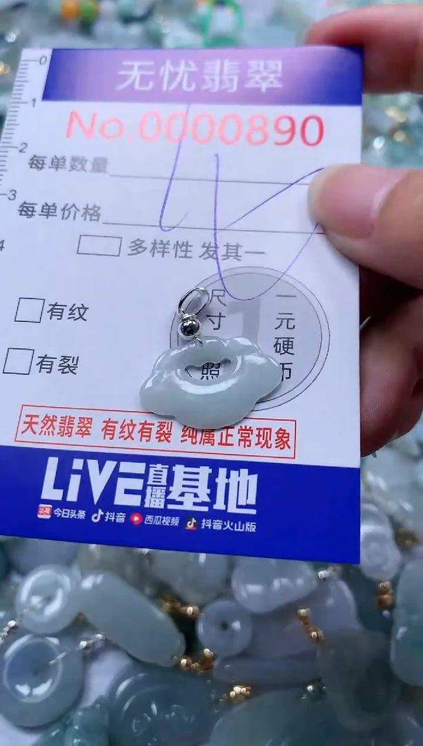 翡翠未镶嵌吊坠(不含链)890