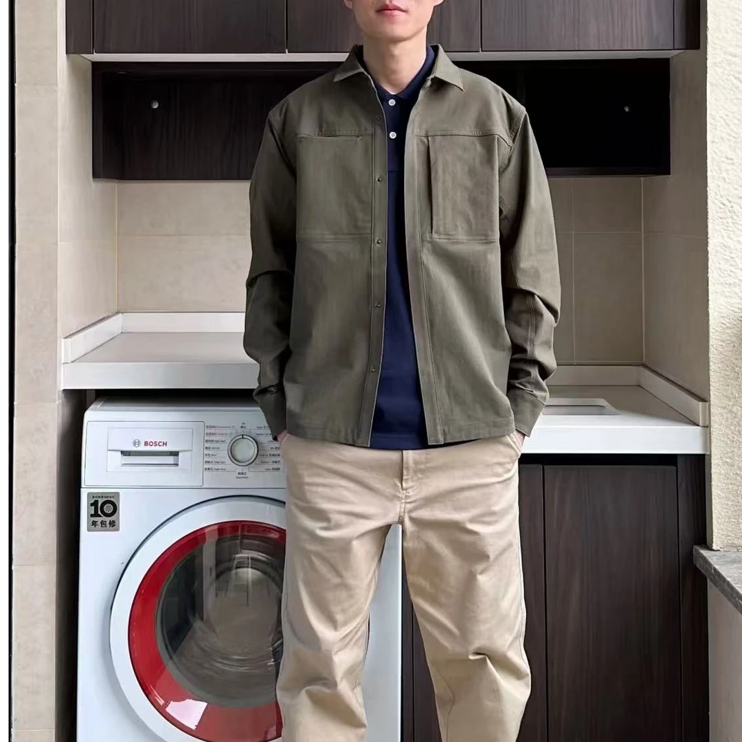 CORININ康宁软壳春夏款男士工装风抗磨耐撕裂长袖衬衫外套夹克
