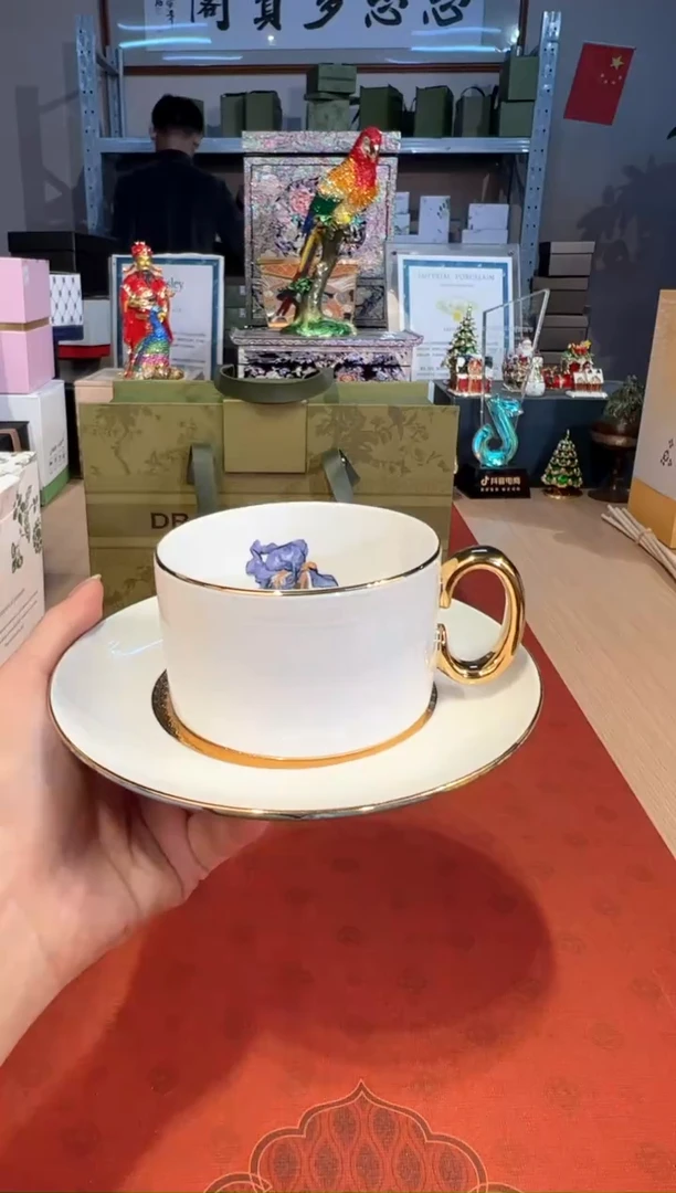 【闪购商品】杯153自然写生（梵高鸢尾矮杯碟）