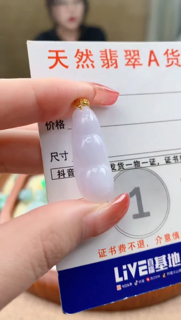 颈饰未镶嵌翡翠天然A货翡翠挂件
