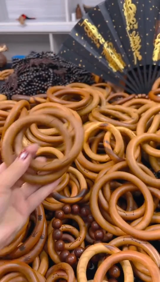 【闪购商品】枣木木雕枣木乾坤圈70圈口微瑕