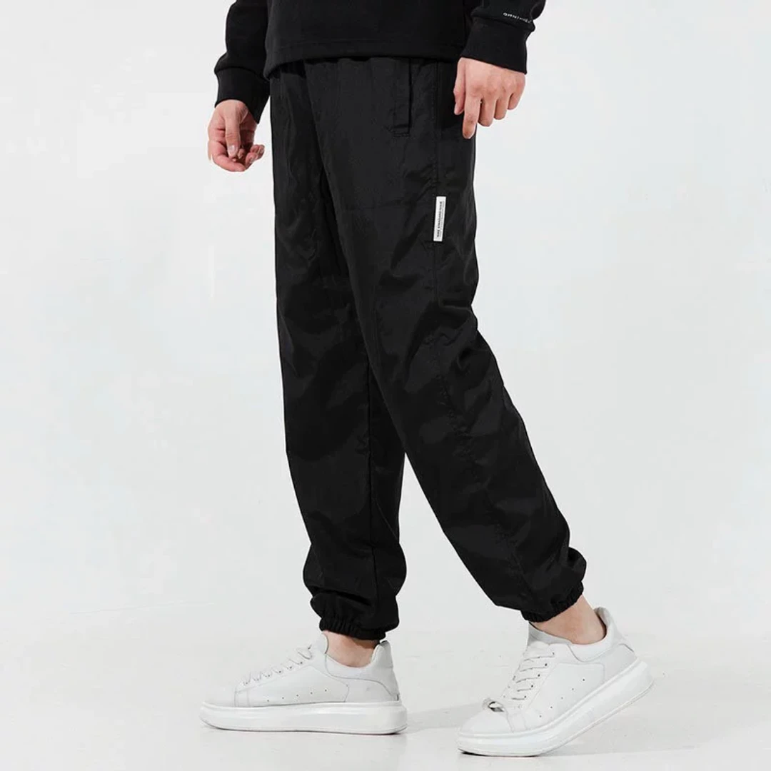 SC22772 城市户外加绒保暖运动长裤男子冬季防风防水训练束脚卫裤