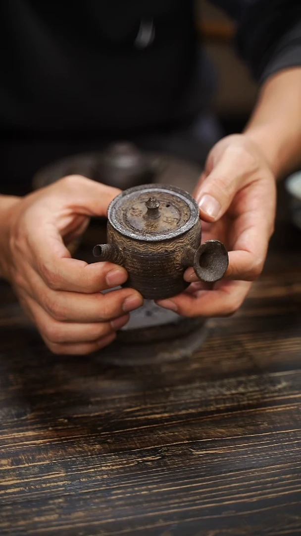 全手工制作  南蛮 侧把壶  90cc