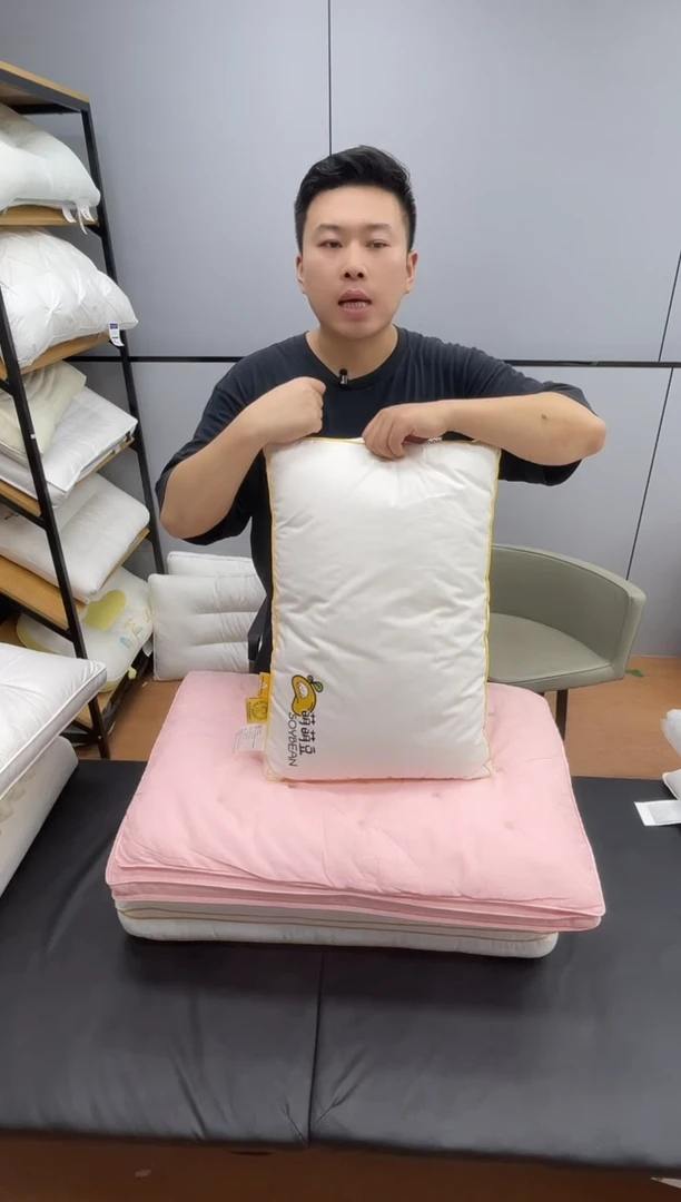 桑蚕丝李官奇萌豆豆学生枕1支