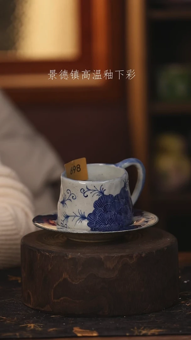 陶瓷景德镇高温釉下手绘陶瓷@L698@