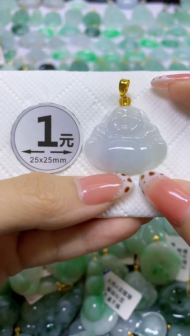颈饰未镶嵌翡翠天然翡翠A货
