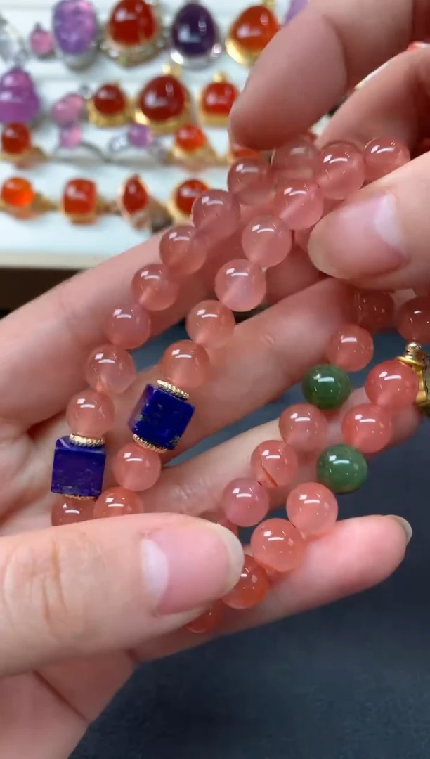 【闪购商品】南红玛瑙手串未镶嵌多样性发其一D470|88