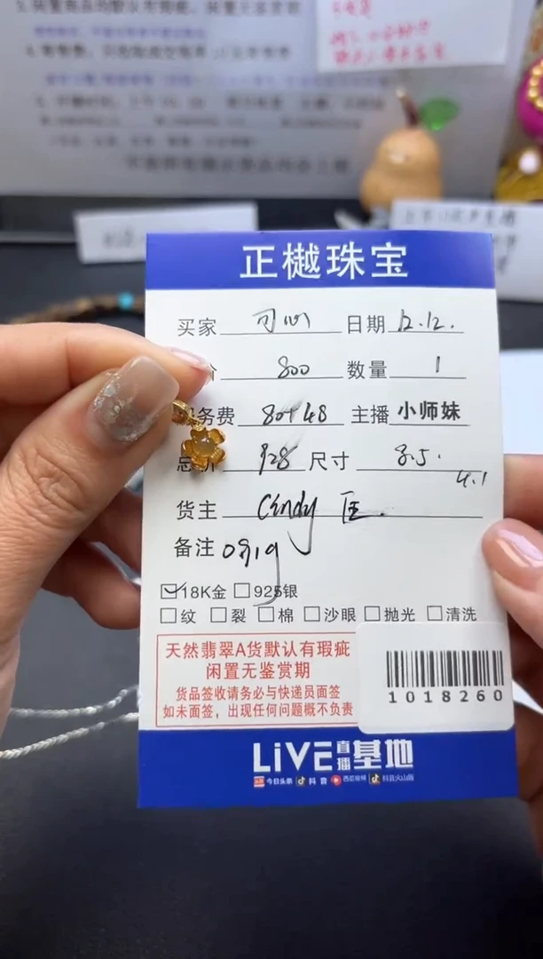 颈饰未镶嵌翡翠可*ZYZB-1018260