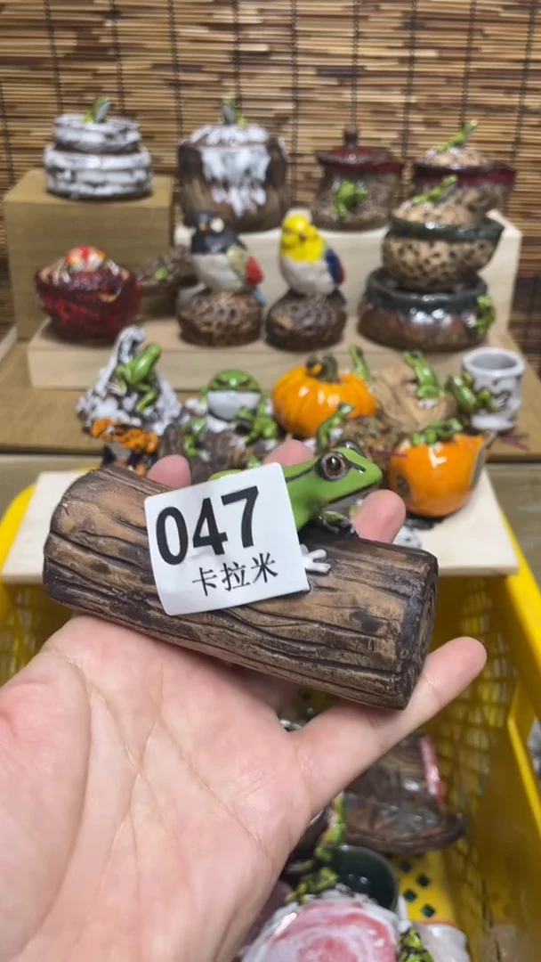 爱*宝047精美粗陶手工柴烧