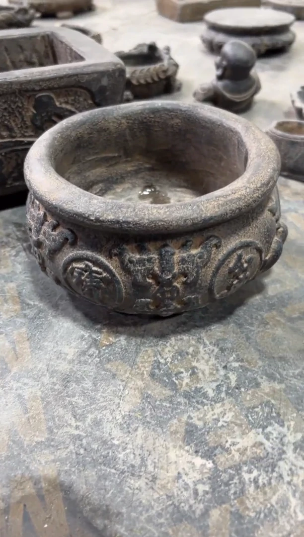 陶土【火山泥】聚宝盆