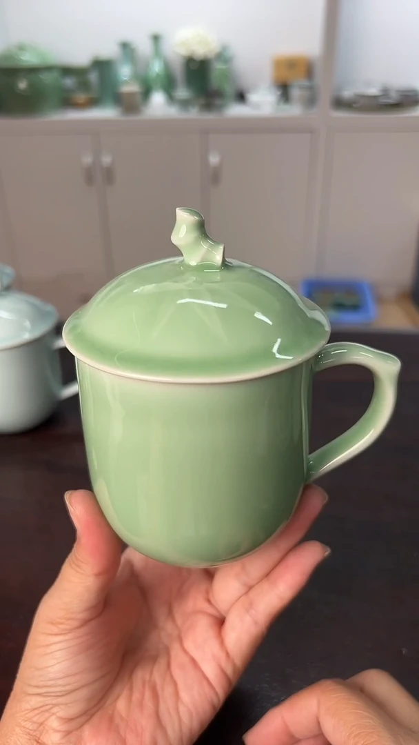 龙泉云间青瓷小米茶器