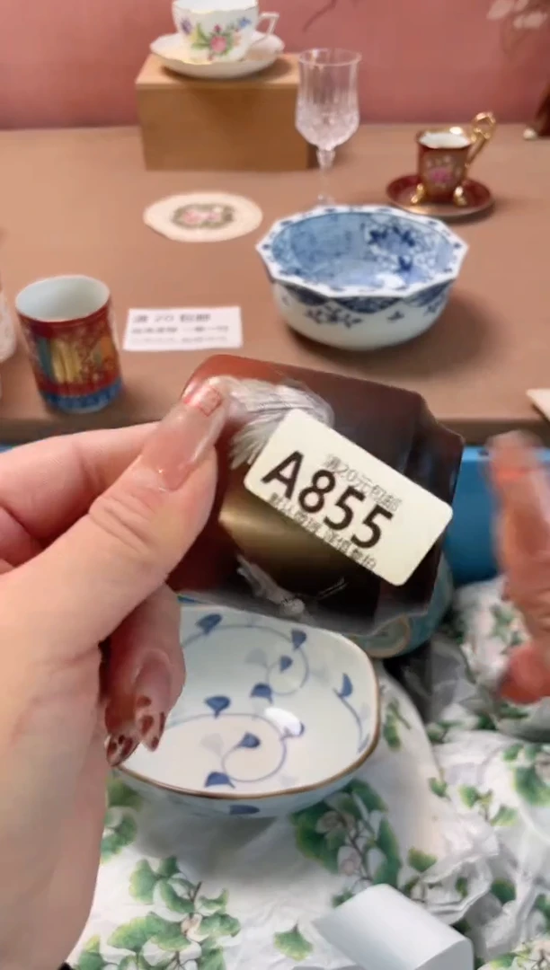 瓷片诗***方瓷器瓷器A855