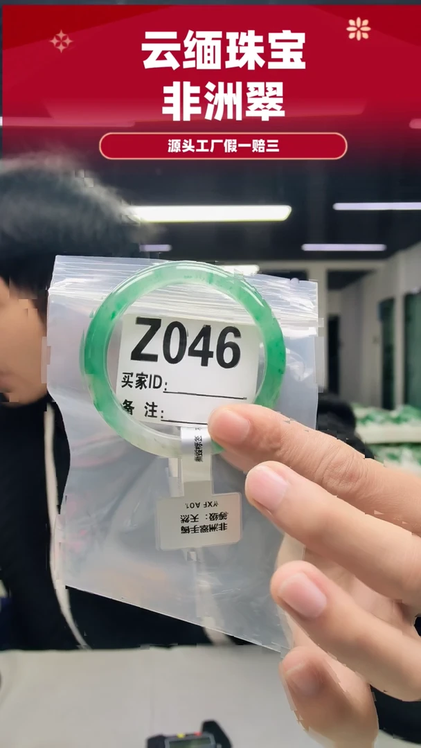 未镶嵌手镯石英质玉（非洲翠）56圈口Z046