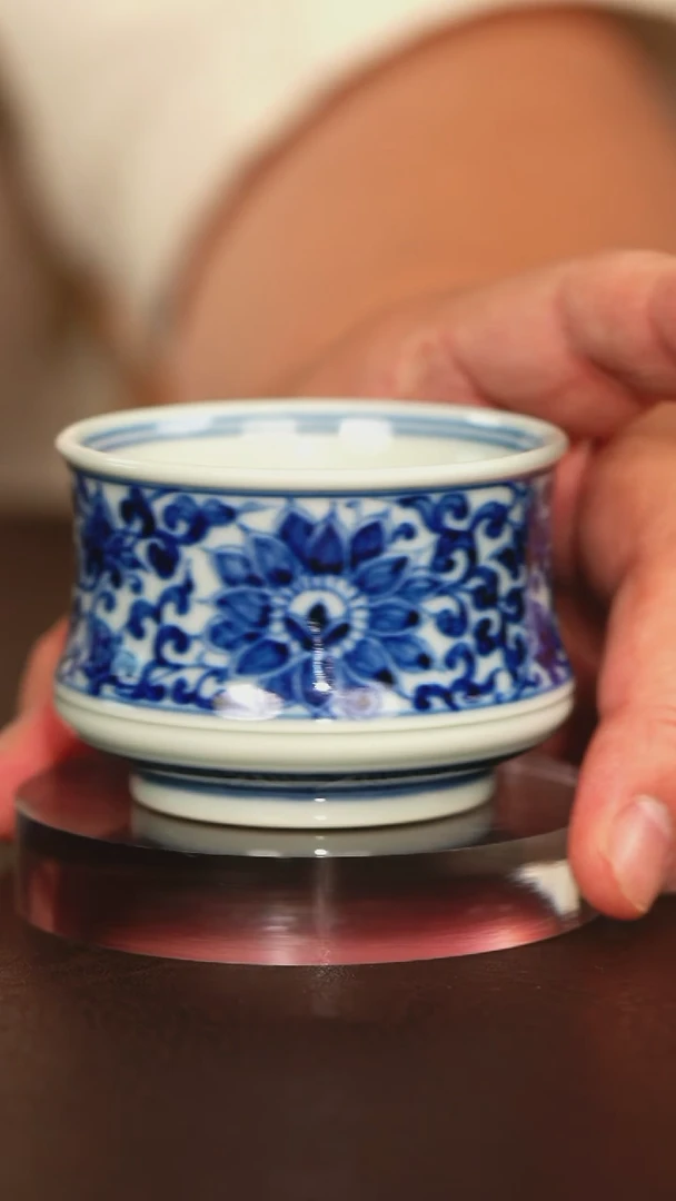 元黛工坊金刚莲折腰杯