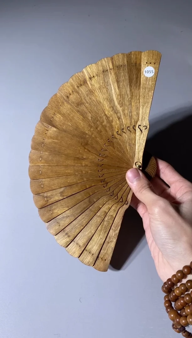 【闪购商品】金丝楠105号15cm金丝楠木小叶桢楠扇子