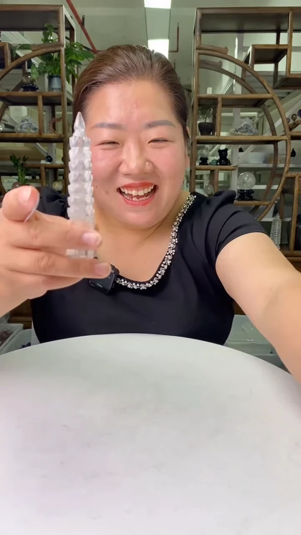 文昌塔未镶嵌水晶白水晶文昌塔D372
