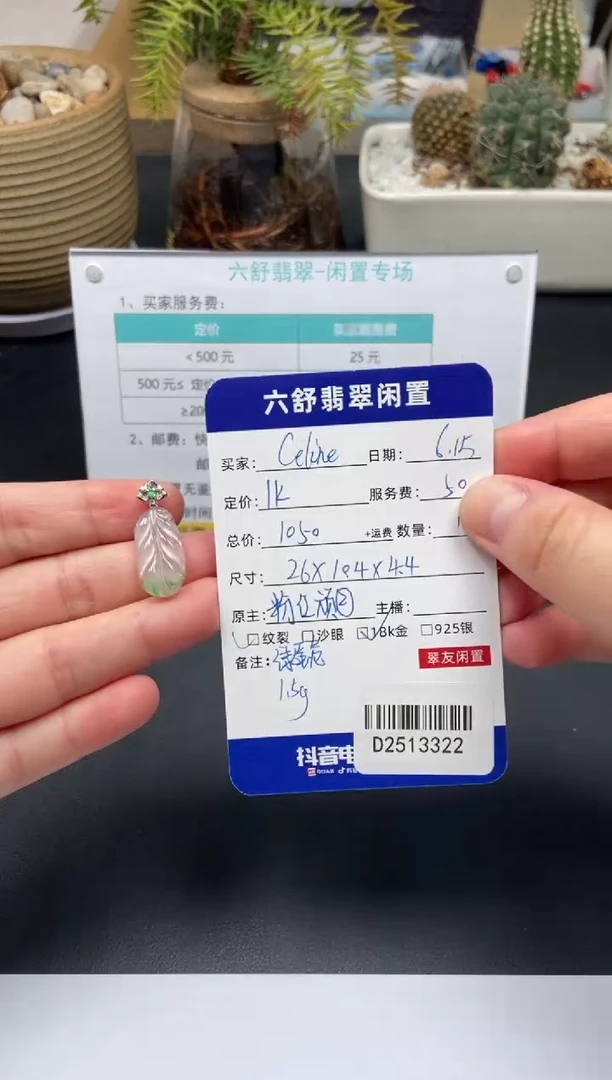 翡翠18K金镶嵌颈饰C****eD2513322