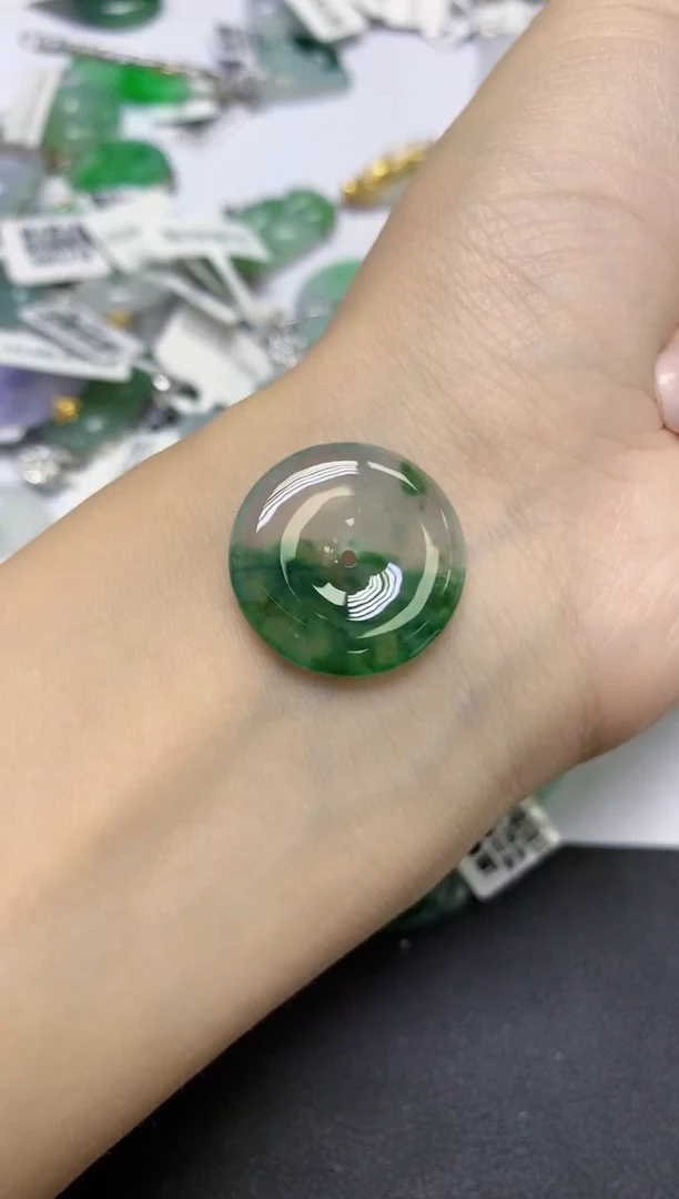 颈饰未镶嵌翡翠天然缅甸翡翠A货百元以上9元证书费自理