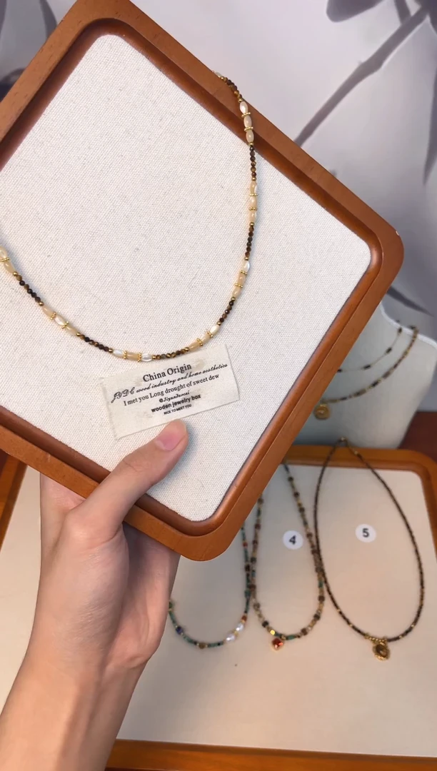 项链钛钢石英质玉1号