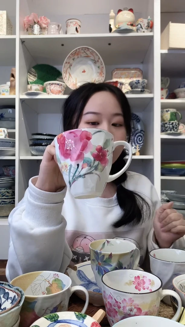 陶瓷【清仓】和蓝马克杯