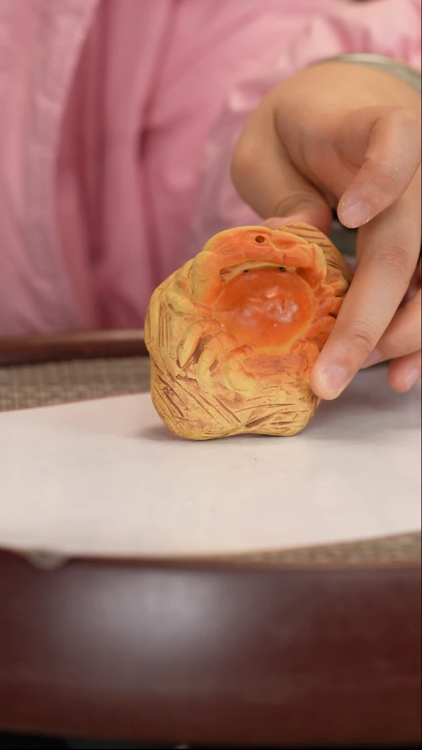 【闪购商品】紫砂茶宠黄金段螃蟹