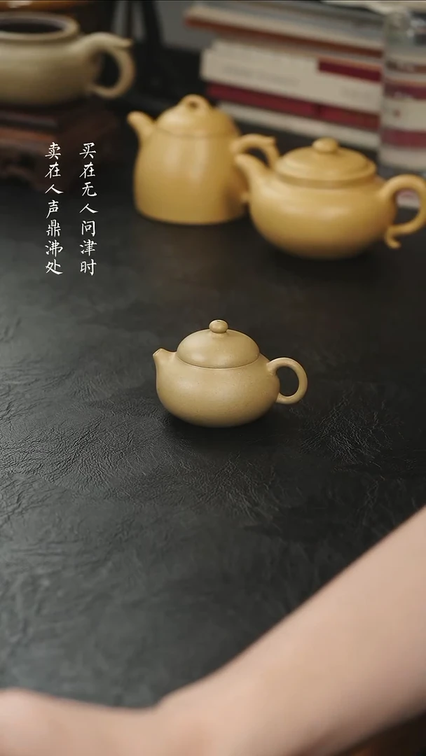 茶壶紫砂拾珍堂梨皮本绿小文旦