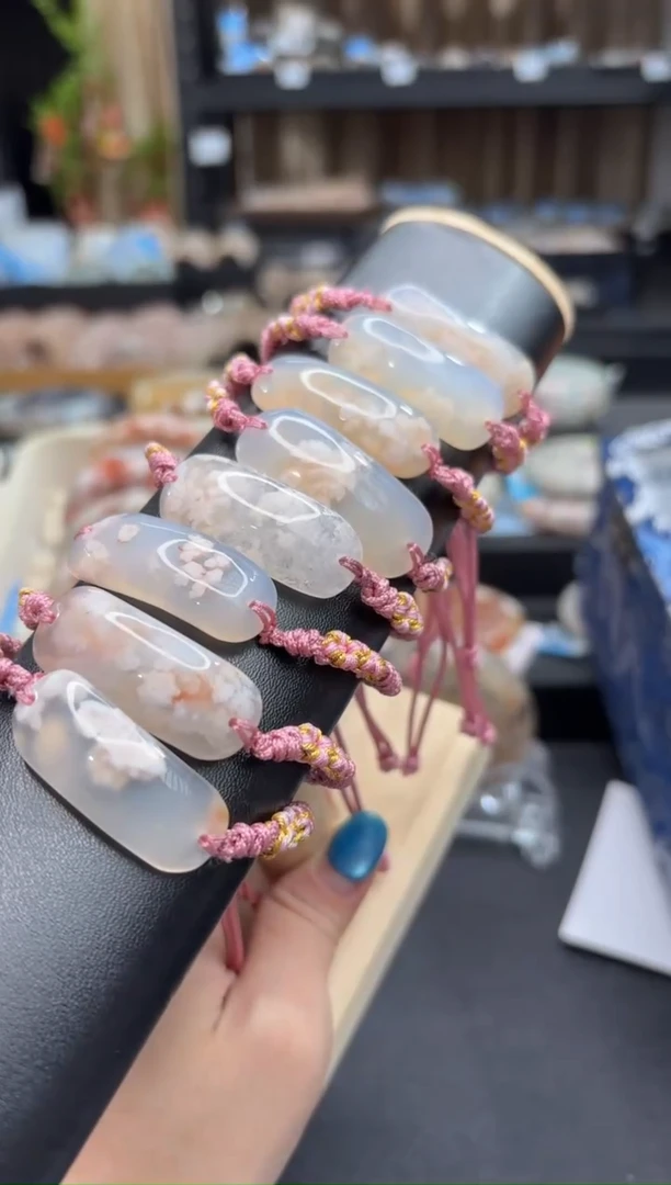 未镶嵌手串石英质玉286微瑕(多样性发其一)