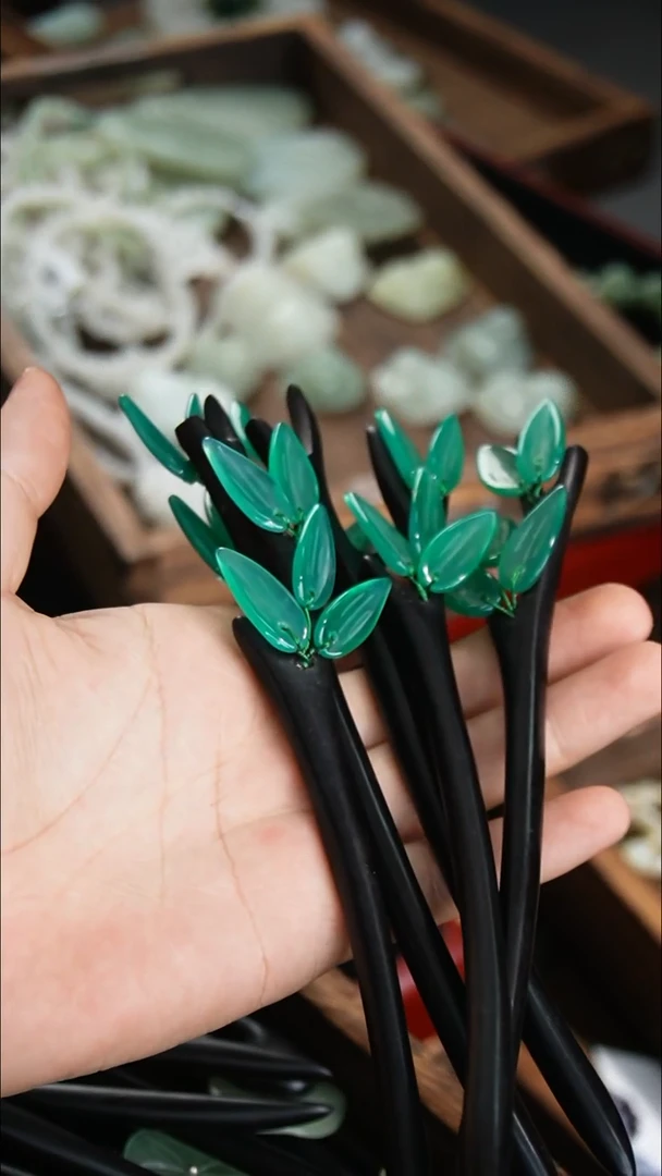 未镶嵌发簪玛瑙/玉髓001  发一件