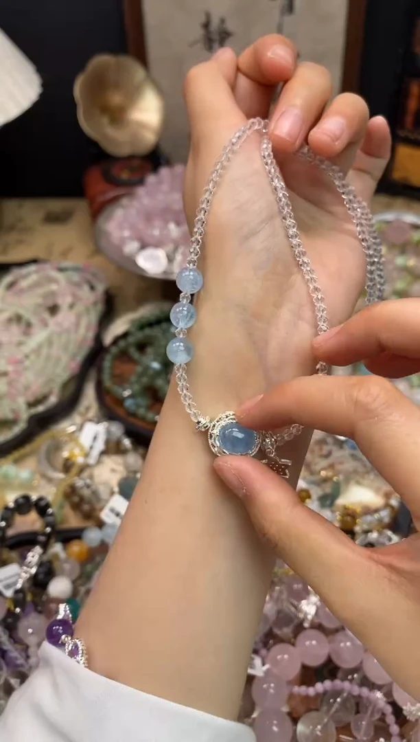 海蓝宝石颈饰未镶嵌298