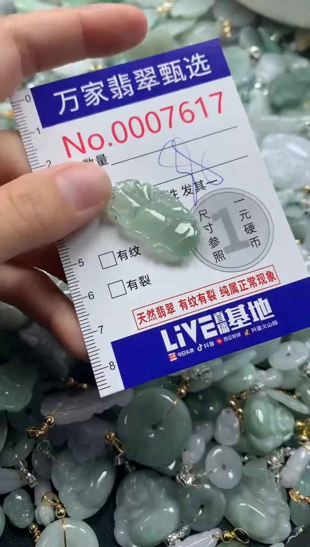 吊坠(不含链)未镶嵌翡翠7617
