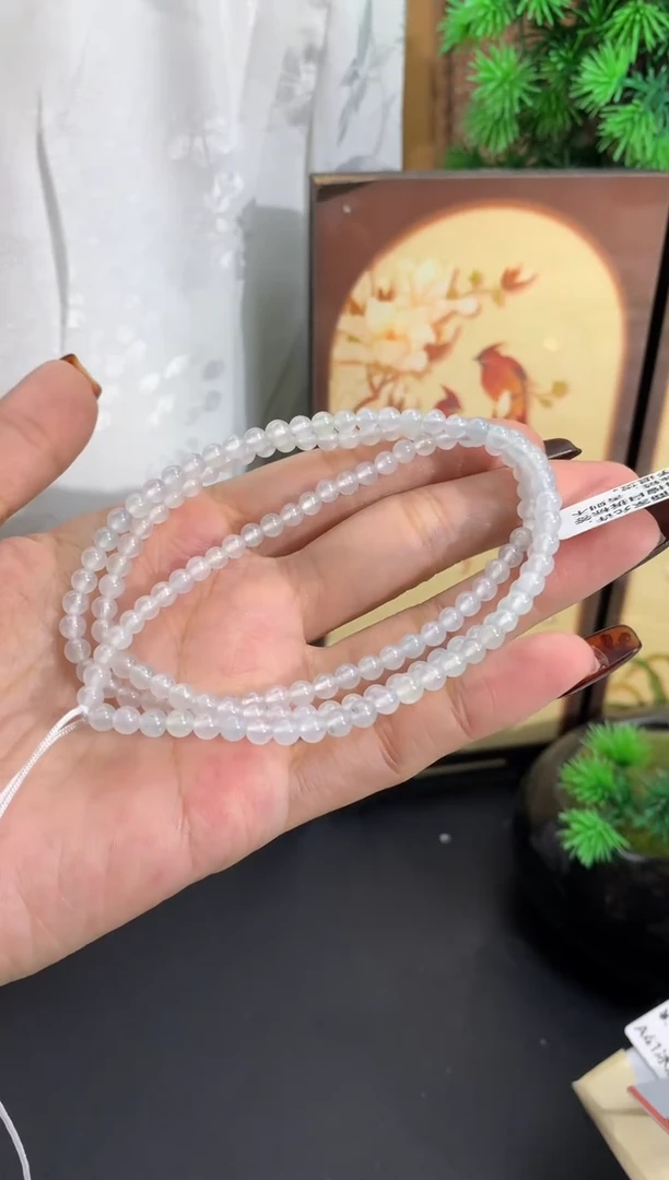 未镶嵌手串翡翠卡4mm