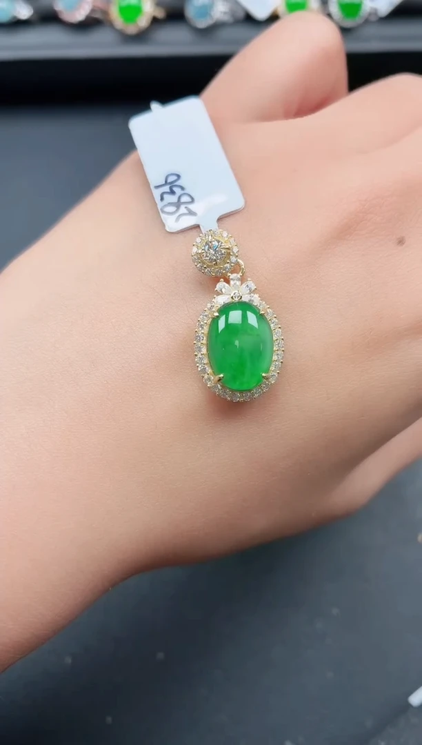 银S925镶嵌戒指翡翠1111