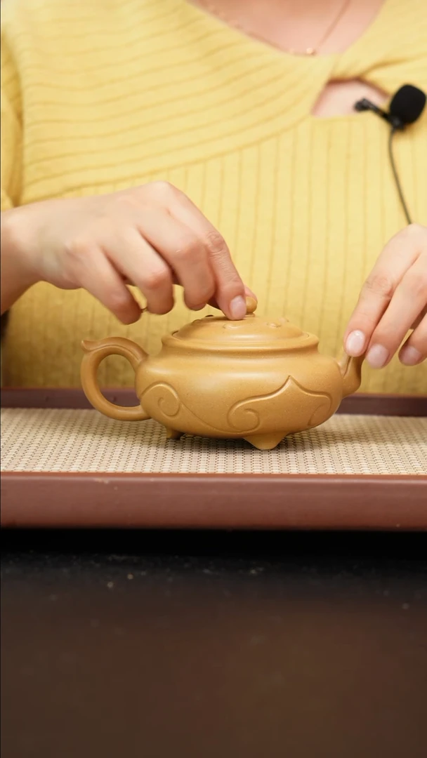 【闪购商品】紫砂茶壶宝山绿如意壶280