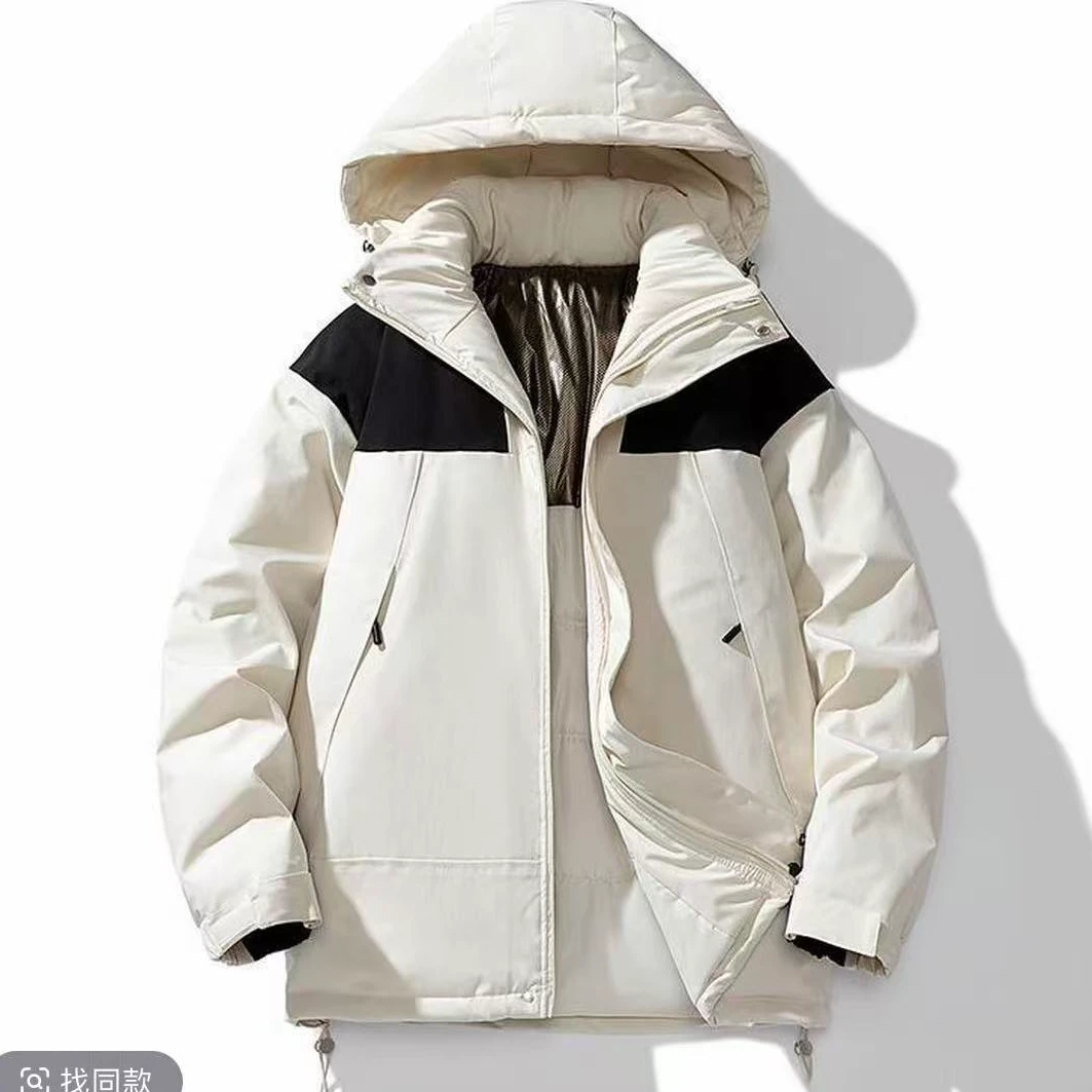 Z19情侣清仓户外连帽加厚防水防风保暖棉服秋冬适用