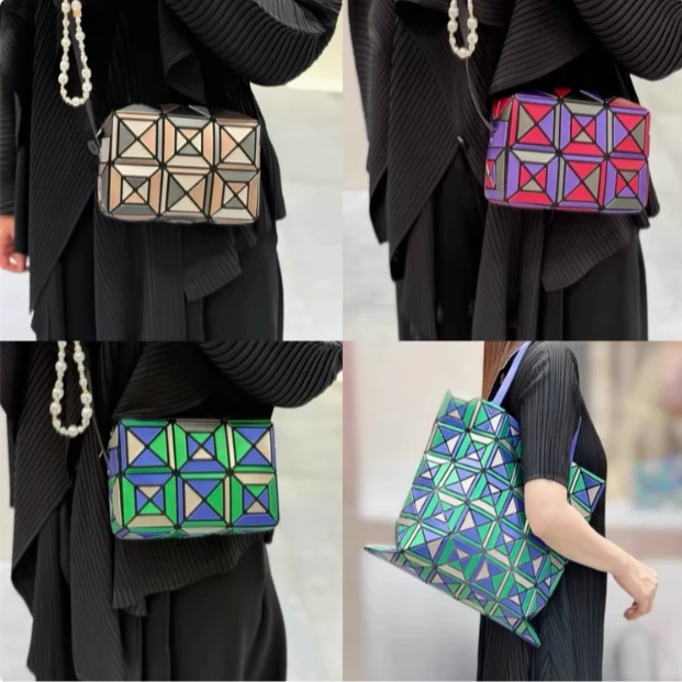 TL 爆款菱格方块单肩包三宅小包2025春节限定丘比特