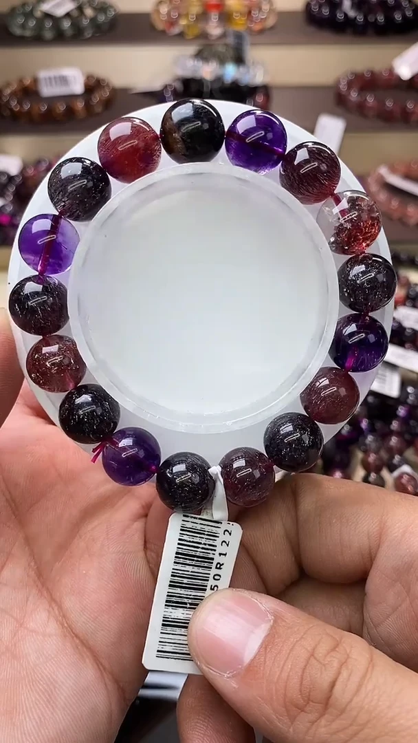 【闪购商品】水晶手链未镶嵌黑加仑超七单圈11m+