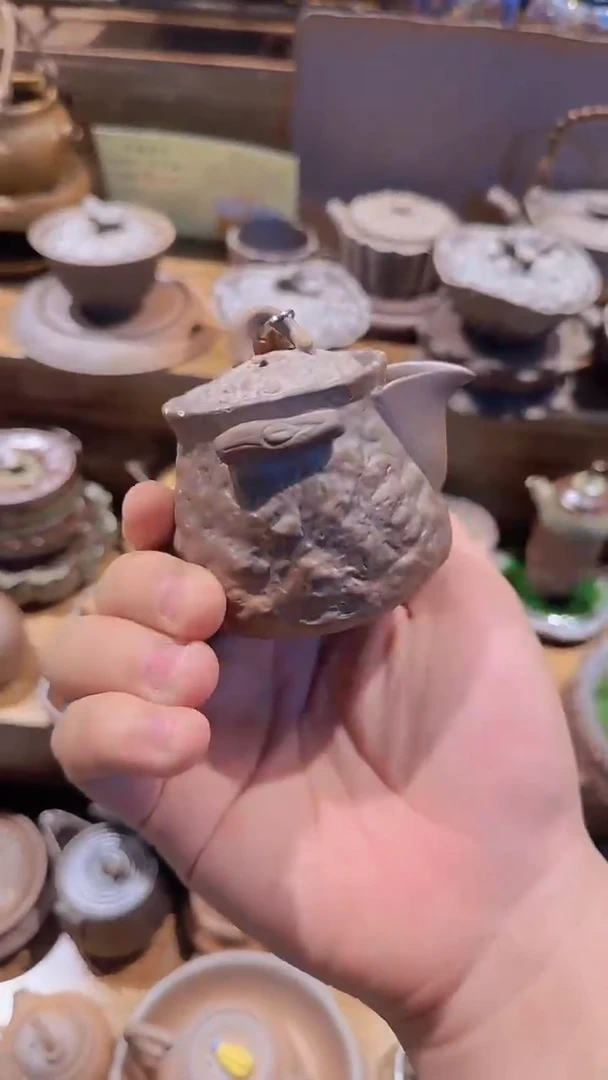 陶器由心造老岩泥茶壶