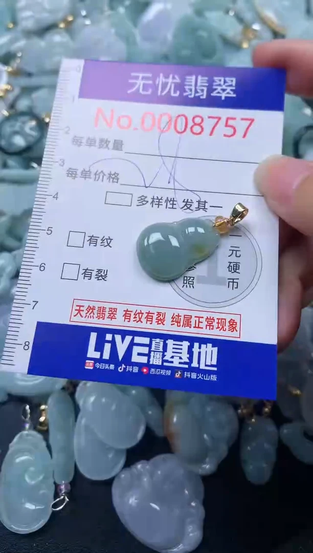 颈饰未镶嵌翡翠8757