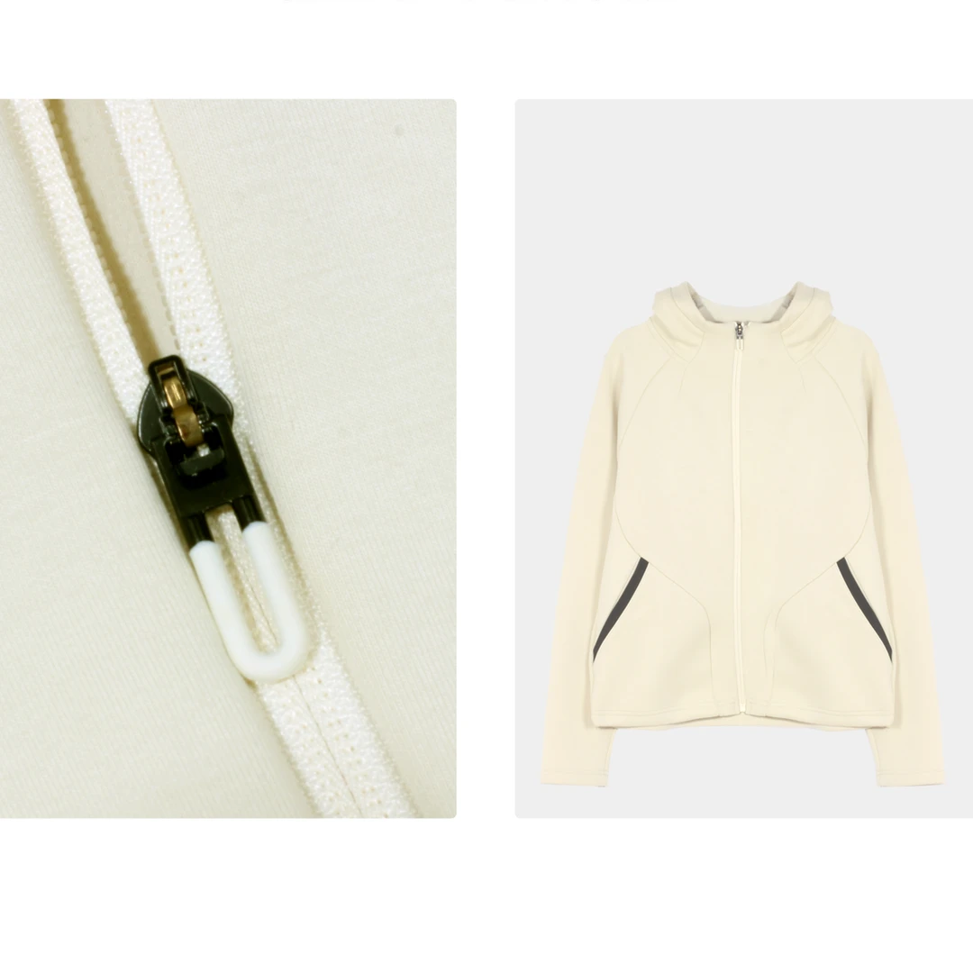 凯特丝蓓034新款空气层连帽拉链开衫外套卫衣女长袖上衣1-11120