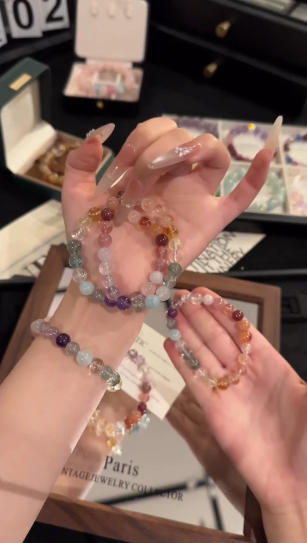 水晶手链合金多宝x2220