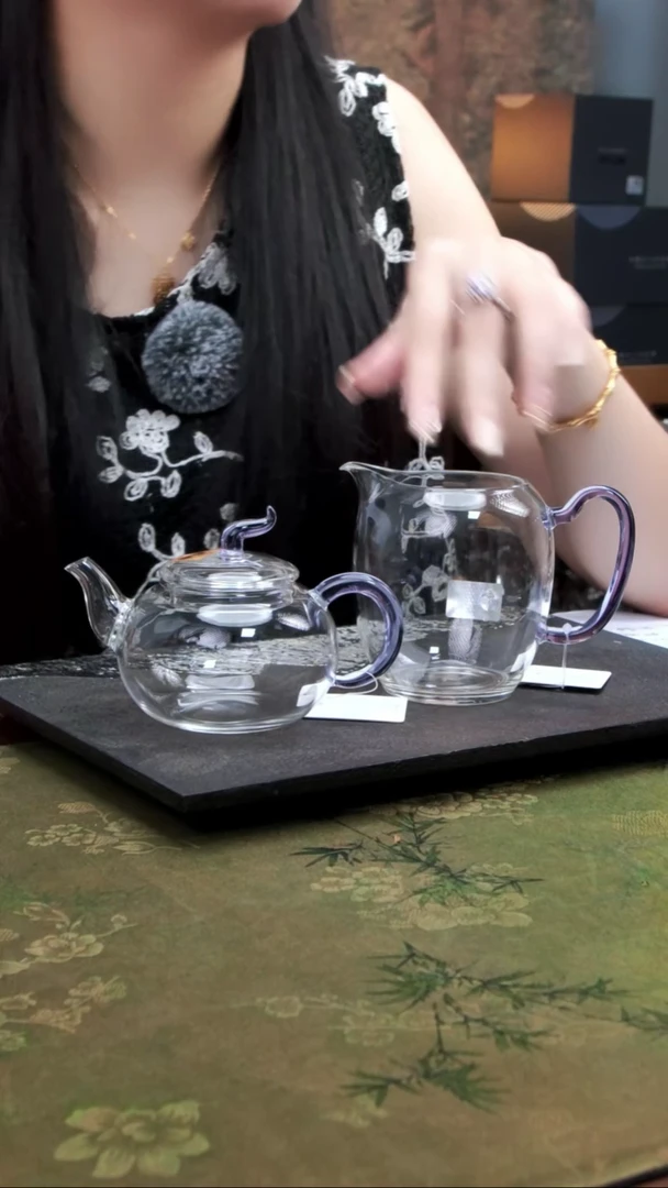 丰登壶+珑然茶海 浅紫色