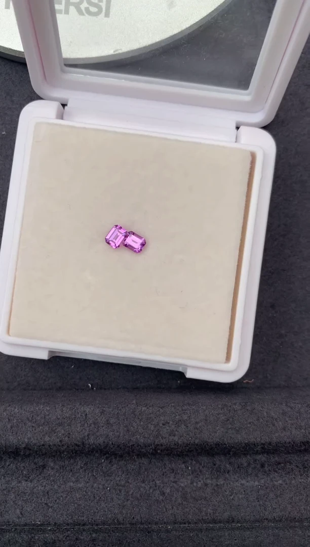 裸石彩色蓝宝石0.75ct紫蓝宝  FH  定制