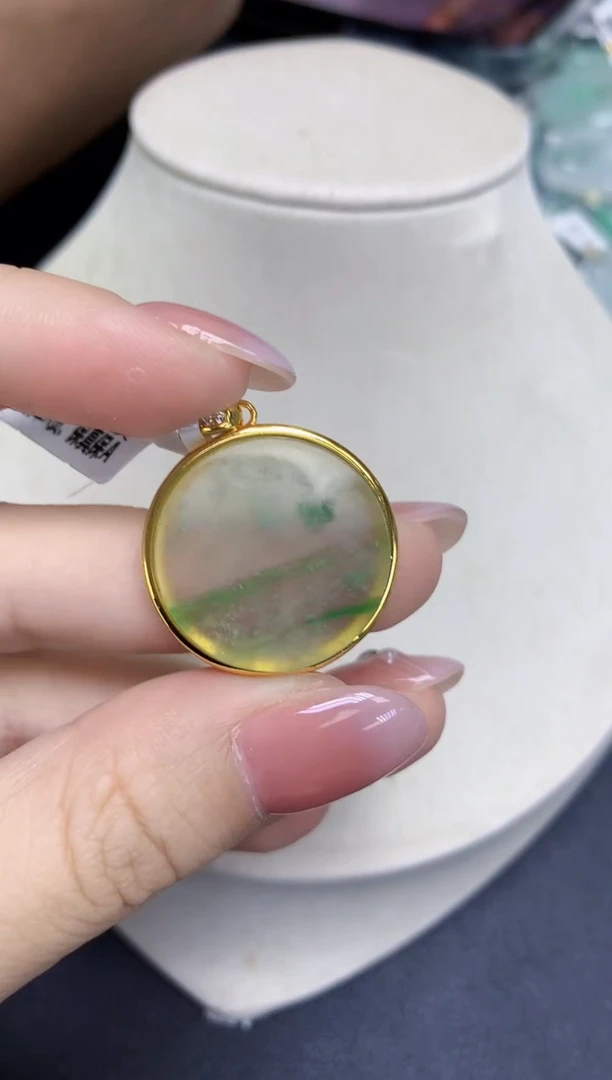 颈饰未镶嵌翡翠天然缅甸翡翠A货多样性发一件