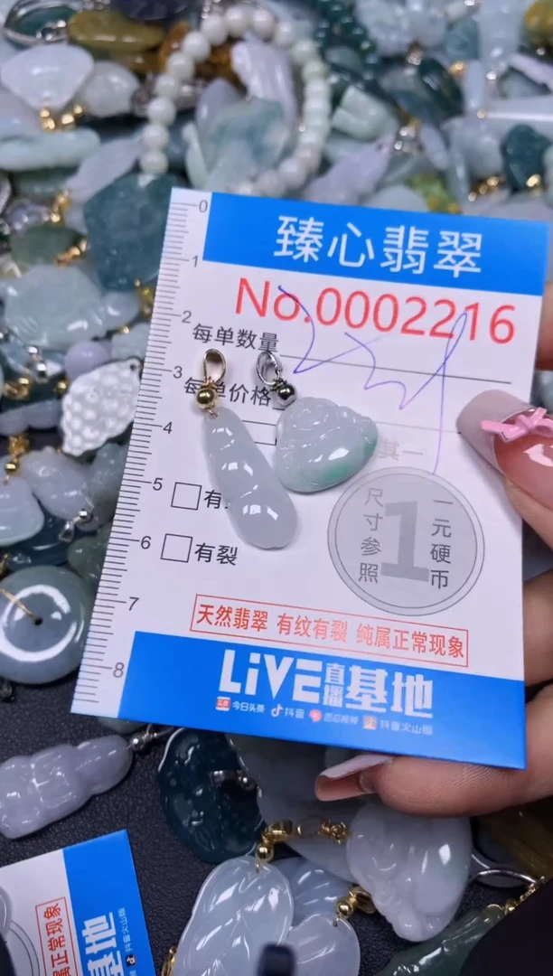 【闪购商品】翡翠颈饰未镶嵌含绳0002216