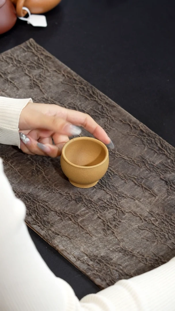 【闪购商品】紫砂茶壶黄段圆墩杯80cc