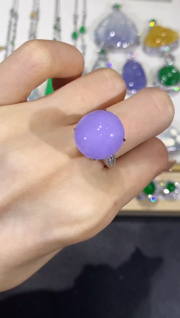 翡翠18K金镶嵌颈饰团购10