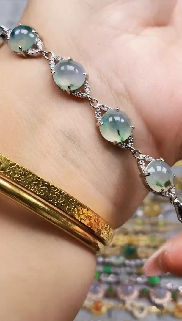 银S925镶嵌戒指翡翠4452