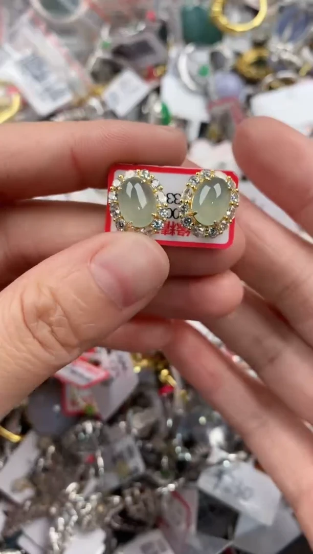 银S925镶嵌戒指翡翠9999-----5