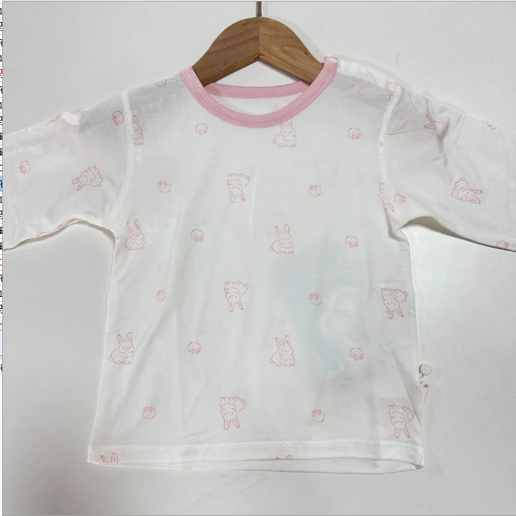 佰-【626539草莓小兔】开肩上衣