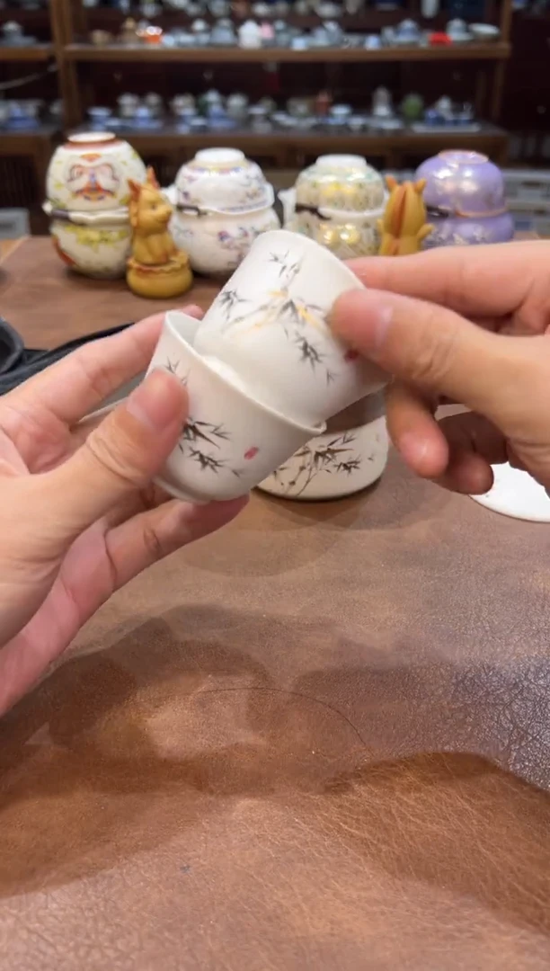 真的很便宜超好看会开片的旅行茶具